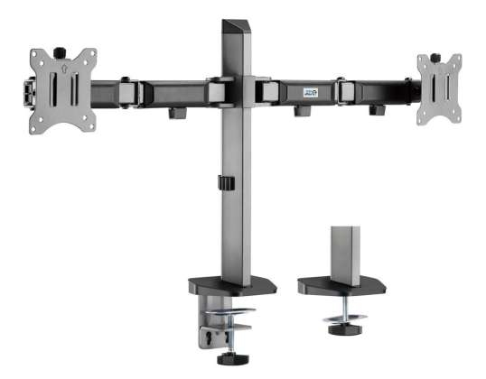 Сукупний тримач для двох моніторів Deluxe Ergo Office. 17" 32". макс. 9кг. ER 449