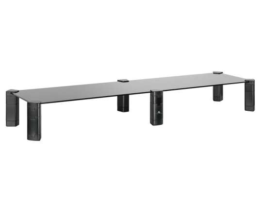 Support double pour écrans Maclean. max. 20kg. verre trempé. 1029x285x127mm . MC 936