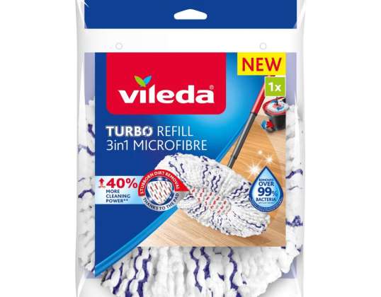Ersatz für den rotierenden Mop Vileda Turbo 3in1 Mikrofaser
