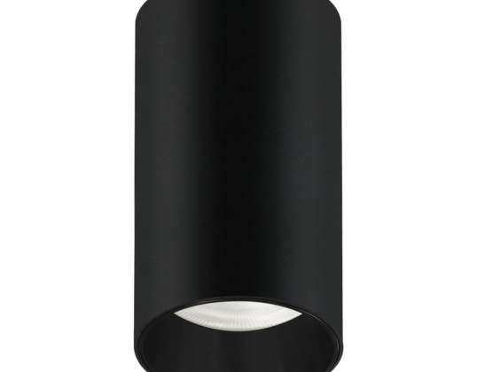 Nástenné svietidlo / tuba Maclean bodové okrúhle hliníkové GU10 55x100mm čiernej farby MCE458 B/B