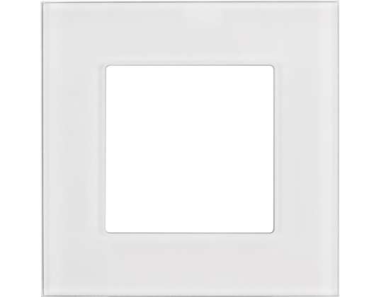 Glass frame Maclean single white 86x86mm MCE730W
