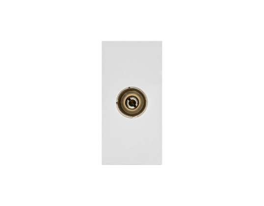 Gniazdo TV Maclean simple blanc MCE726W