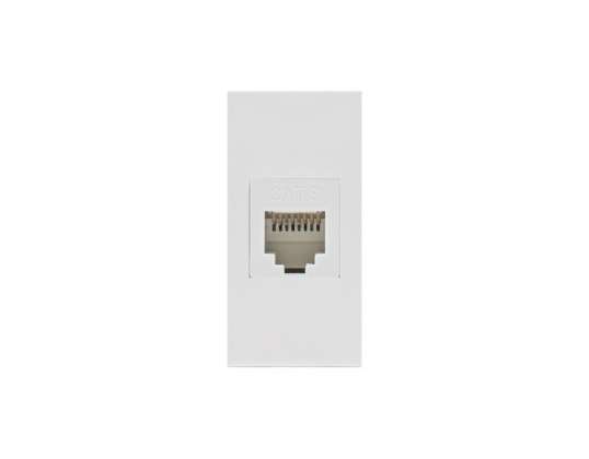 Prise LAN Maclean simple blanche MCE725W