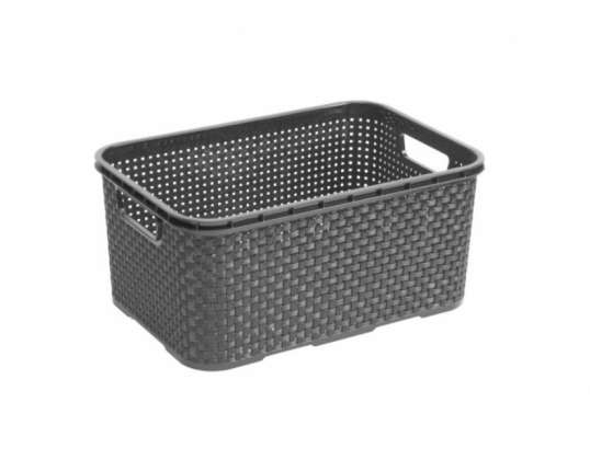 Rattan basket 7L BranQ anthracite