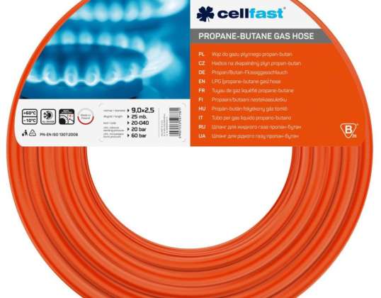 Propaangas slang 9mm x 2.5mm Cellfast 25m