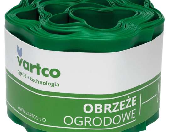 Wellenrand für den Garten 10cm x9m Vartco grün
