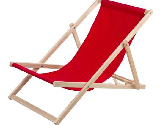 Strandstol. träröd