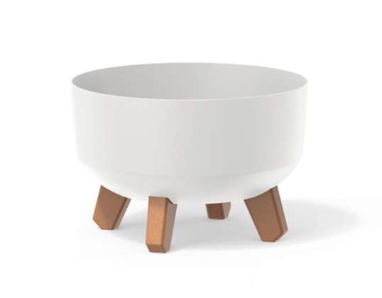 Doniczka Gracia Low DGRL240L white