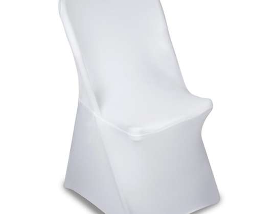 Pokrowiec na krzesło cateringowe biały GreenBlue. 88x50x45cm. Spandex. GB374
