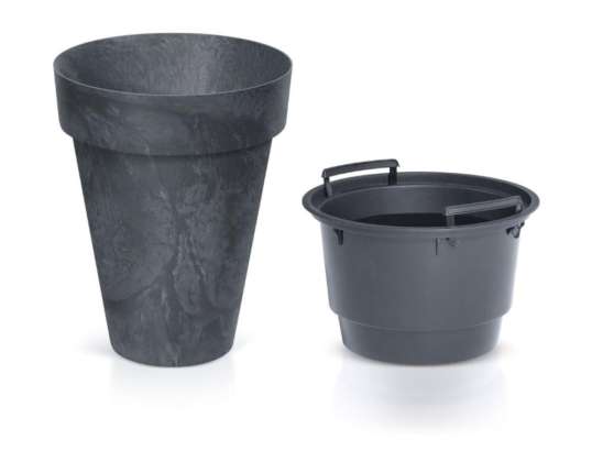 Doniczka Cube Slim Beton Effekt DCUS355E anthrazit