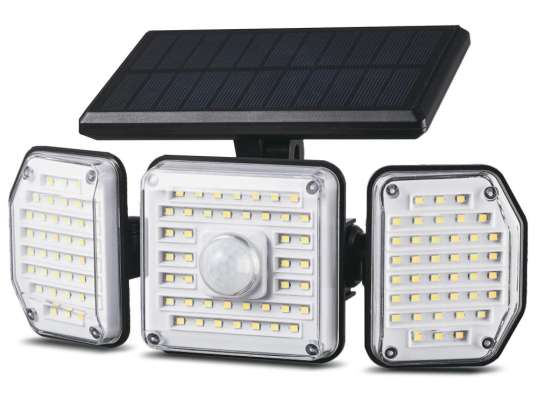 Сонячний LED світильник з датчиком руху Maclean IP65. 4W. 320lm. 4000K. Li-ion 1200 mAh. 3 режими роботи MCE615