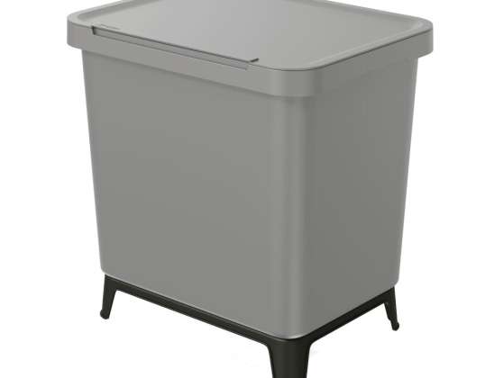Waste bin SYSTEMA smooth gray