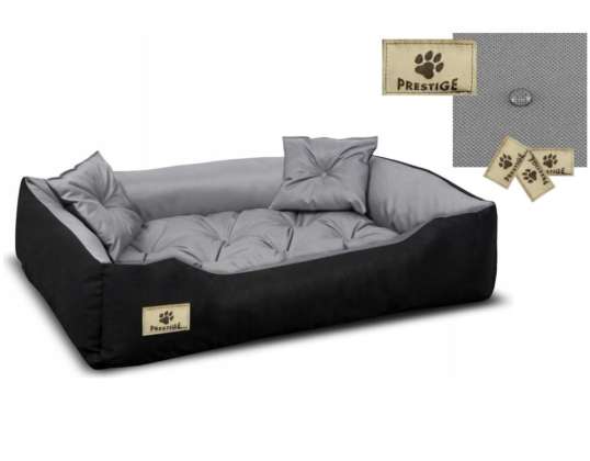 Prestige Honden Kattenbed 80x60 / 100x75 grijs zwart