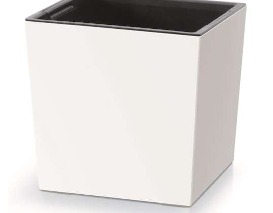 Maceta URBI SQUARE LOW blanco
