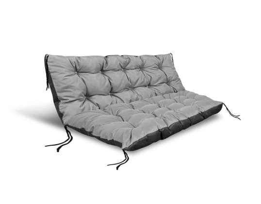 Garden cushion for pallets grey 120x80 cm