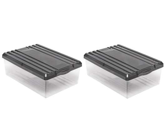 Set med 2 skoelement i antracit 1552