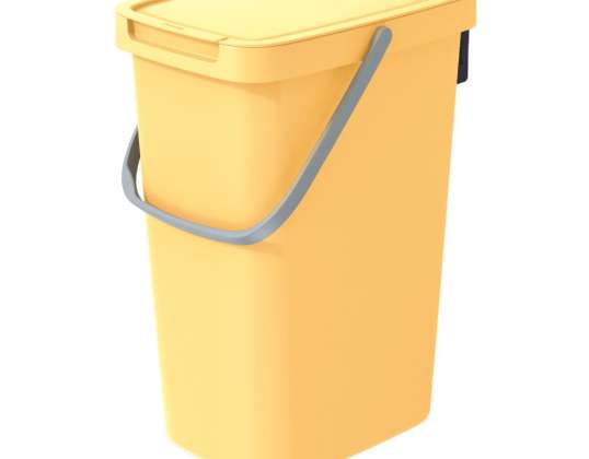 Lixeira SYSTEMA Q amarelo claro 12l. Keden