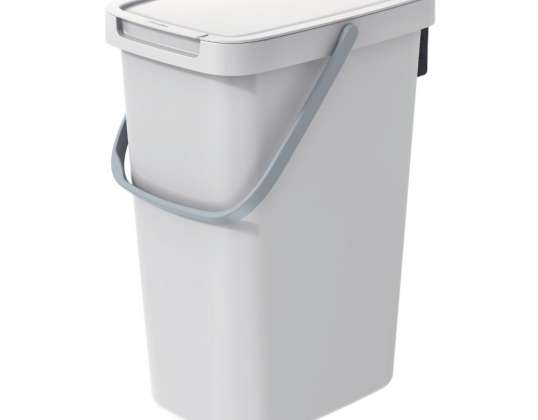 Lixeira SYSTEMA Q cinza 12l. Keden