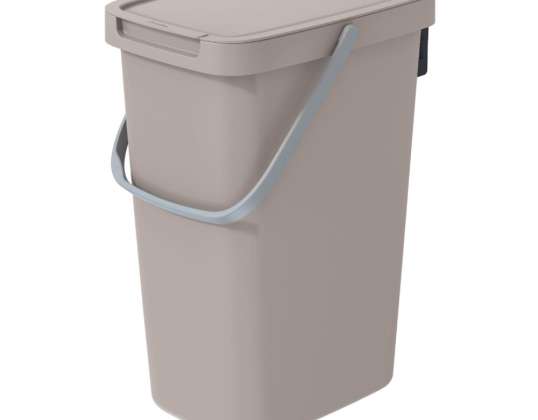 Lixeira SYSTEMA Q marrom claro 12l. Keden