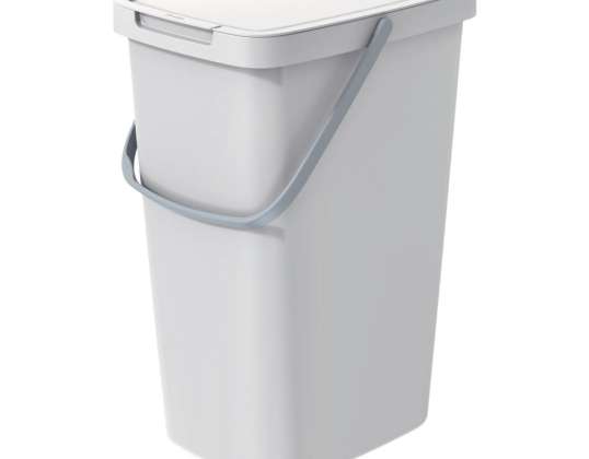 Lixeira SYSTEMA Q   cinza 20l. Keden