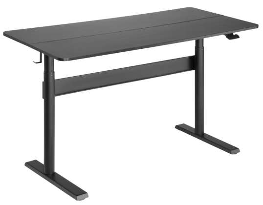 Bureautafel met blad 140x68cm Ergo Office gasveer hoogteverstelling voor staand en zittend werk max hoogte 115cm ER