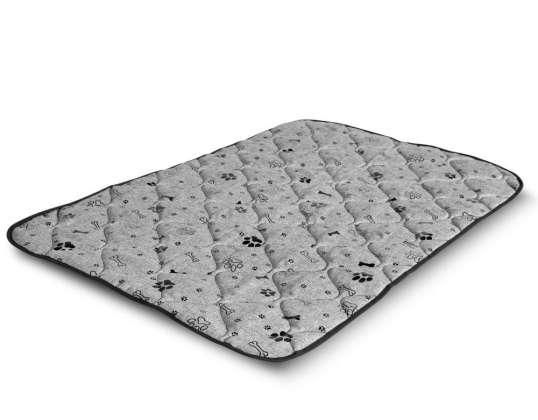 Hundematte Knochen Schwarz 100 x 70 cm Prestige