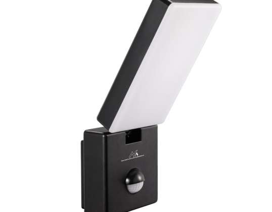 LED lamp with motion sensor Maclean. PIR motion sensor. black color. 10W. IP65. 800lm. neutral white 4000K MCE516 B