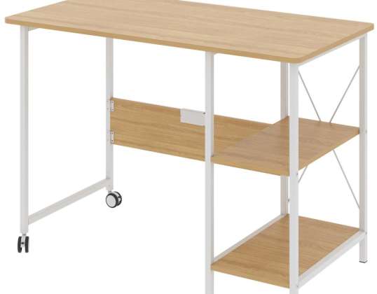 Maclean loft folding desk dimensions: 107x45x75cm max 150 kg with top light beech MC 411 W