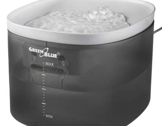 Automatisk vattendispenser / drickskål för djur GreenBlue. 3L. USB 5V1A. GB392