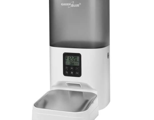 Automātiskais barības dozators / padevējs dzīvniekiem GreenBlue. 6L. USB 5V1A. GB393