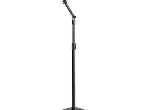 Soporte de micrófono metálico Maclean. ajuste de altura 626 1694 mm. máx. 1kg MC 337