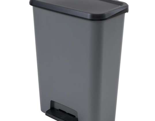 Compatta 23 pedal waste bin 23Lgray/black