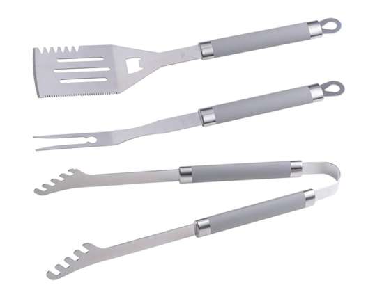 Grill Accessory Set 3 pcs with Rubber Handles MG113