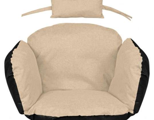 GARDEN CUSHION STORK NEST 112x113CM WITH HEADREST BEIGE