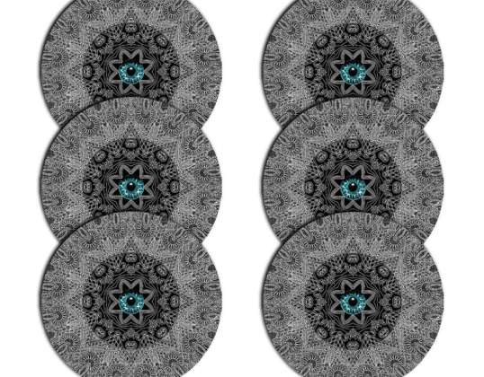 Set runder Tischuntersetzer 6D LOOK