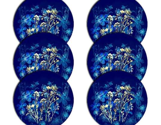 Set runder Tischuntersetzer 6D MIDNIGHT