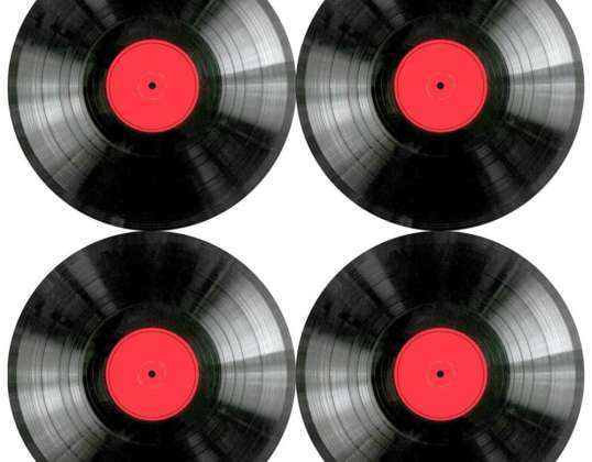 Sæt med rund bordskånere 4D VINYL