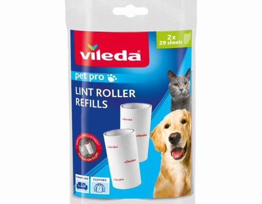 Картриджі для видалення шерсті, волосся та бруду. Vileda Pet Pro