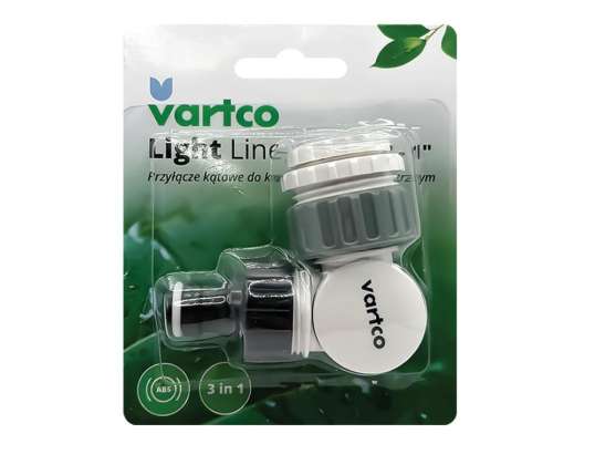 Кутовий з'єднувач для крана з внутрішньою різьбою 1/2" 3/4" 1" LIGHT Line 1/4 blister