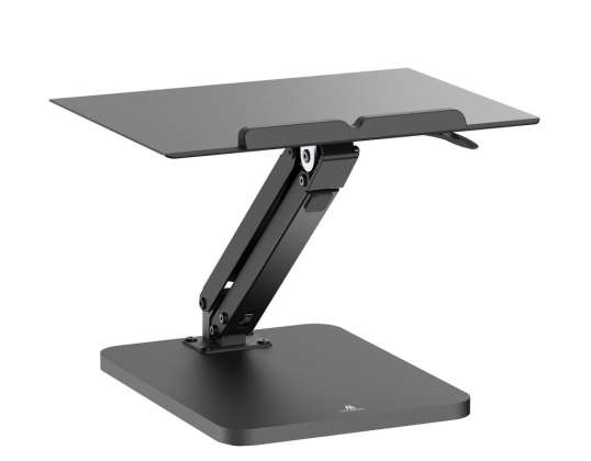 Tischständer für Maclean Monitor oder Laptop. Gasfeder. zum Sitzen im Stehen. Schwarz. MC 493