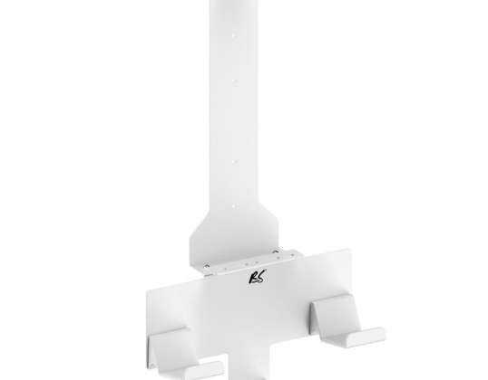 Soporte de pared PS5 blanco con soporte para almohadilla. 10 kg máx. RS181