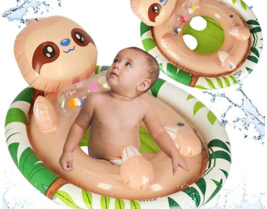 INTEX 59570 Anello nuoto bambino gonfiabile con sedile bradipo max 23kg 3 4anni