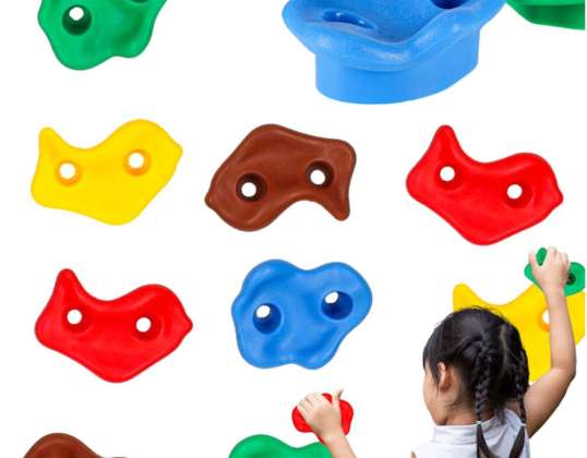 Climbing Stone Holders for Kids Colorful 10 Pcs Screws