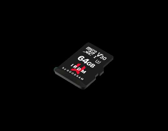 Carte mémoire microSD 64 Go UHS I U3 Goodram avec adaptateur