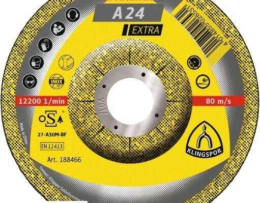 Grinding disc for metal a24extra 150 6.0 22 convex piece 1