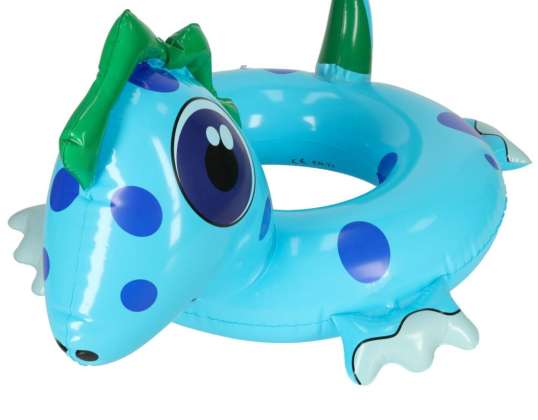Plaukimo žiedas pripučiamas dinozauro žiedas 50cm max 18kg 3metai