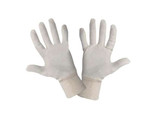 Gants en coton beiges l290311p. 12 paires. "11". ce. lahti
