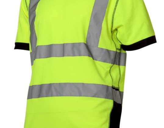 Warning t-shirt. yellow-black. &quot;3xl&quot;. ce.lahti