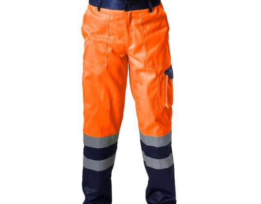 Un pantalón de advertencia. naranja.. &quot;3XL&quot;. Después de Cristo. Lahti