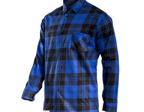 Chemise en flanelle bleu marine. 170g/m2. "s". ce. lahti